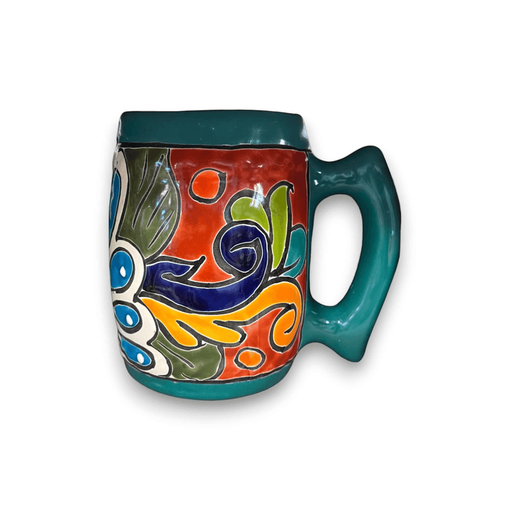 Handmade Talavera Ceramic Coffee Mug – Colorful