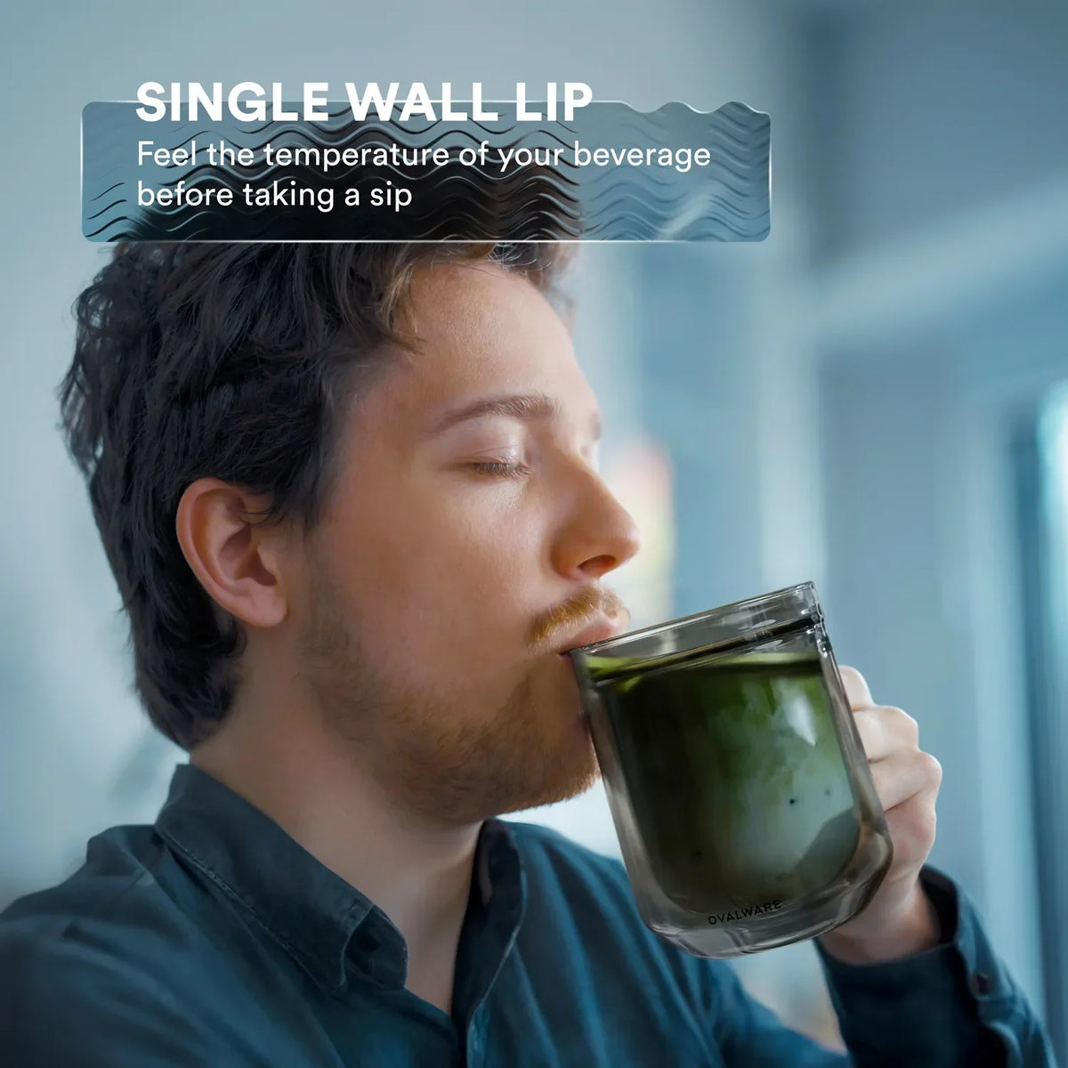 Double-Wall Glass Mugs – 17 oz, Set of 2