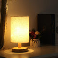 Modern Wood Table Lamp – Dimmable Bedside Light