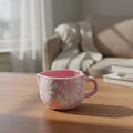 Hand-painted Pink Talavera Heart Ceramic Mug
